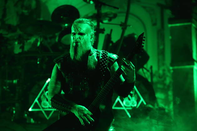 Kjell Age Damage Karlsen of the band Dimmu Borgir at a concert at the Columbiahalle in Berlin, October 23, 2026 Behemoth Dimmu Borgir Concert Berlin