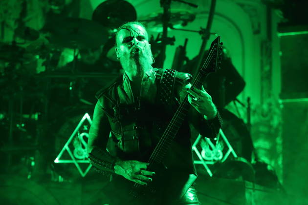 Kjell Age Damage Karlsen of the band Dimmu Borgir at a concert at the Columbiahalle in Berlin, October 23, 2026 Behemoth Dimmu Borgir Concert Berlin