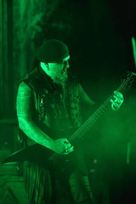 Sven Atle Erkekjetter Silenoz Kopperud of the band Dimmu Borgir at a concert at the Columbiahalle in Berlin, October 23, 2026 Behemoth Dimmu Borgir Concert Berlin