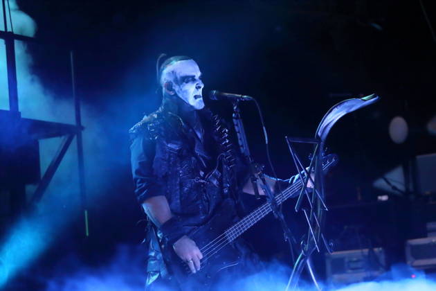 Tomasz Orion Wroblewski of the band Behemoth at a concert at the Columbiahalle in Berlin, October 23, 2026 Behemoth Dimmu Borgir Concert Berlin