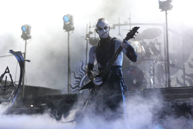 Adam Michal Nergal Darski of the band Behemoth at a concert at the Columbiahalle in Berlin, October 23, 2026 Behemoth Dimmu Borgir Concert Berlin