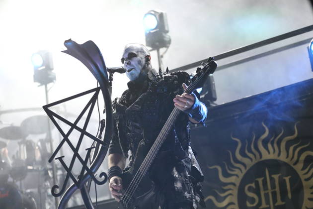 Tomasz Orion Wroblewski of the band Behemoth at a concert at the Columbiahalle in Berlin, October 23, 2026 Behemoth Dimmu Borgir Concert Berlin