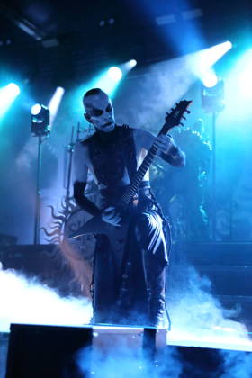 Adam Michal Nergal Darski of the band Behemoth at a concert at the Columbiahalle in Berlin, October 23, 2026 Behemoth Dimmu Borgir Concert Berlin