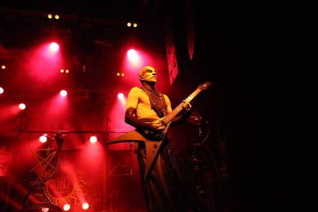 Adam Michal Nergal Darski of the band Behemoth at a concert at the Columbiahalle in Berlin, October 23, 2026 Behemoth Dimmu Borgir Concert Berlin