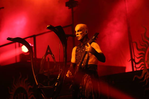Adam Michal Nergal Darski of the band Behemoth at a concert at the Columbiahalle in Berlin, October 23, 2026 Behemoth Dimmu Borgir Concert Berlin