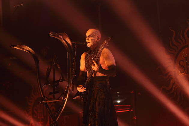Adam Michal Nergal Darski of the band Behemoth at a concert at the Columbiahalle in Berlin, October 23, 2026 Behemoth Dimmu Borgir Concert Berlin