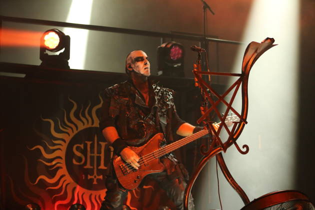 Tomasz Orion Wroblewski of the band Behemoth at a concert at the Columbiahalle in Berlin, October 23, 2026 Behemoth Dimmu Borgir Concert Berlin