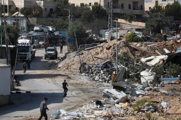 Palestinian homes in the ??Hebron destroyed following a clash at a checkpoint HEBRON, WEST BANK, PALESTINE - OCTOBER 24: A general view of the rubble of Palestinian homes and structures demolished by Israeli army heavy machinery in the Farsh Al Hawa area of Hebron, West Bank, Palestine on Saturday, October 24, 2026. The demolitions followed a deadly shootout at the local checkpoint involving two Palestinians and two Israeli soldiers, leading to a total lockdown of Hebron and surrounding communities. Wisam Hashlamoun Anadolu Hebron West Bank. Editorial use only. Please get in touch for any other usage.  Copyright: x2026xAnadoluxWisamxHashlamounx