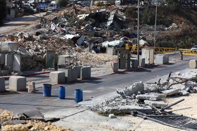 Palestinian homes in the ??Hebron destroyed following a clash at a checkpoint HEBRON, WEST BANK, PALESTINE - OCTOBER 24: A general view of the rubble of Palestinian homes and structures demolished by Israeli army heavy machinery in the Farsh Al Hawa area of Hebron, West Bank, Palestine on Saturday, October 24, 2026. The demolitions followed a deadly shootout at the local checkpoint involving two Palestinians and two Israeli soldiers, leading to a total lockdown of Hebron and surrounding communities. Wisam Hashlamoun Anadolu Hebron West Bank. Editorial use only. Please get in touch for any other usage.  Copyright: x2026xAnadoluxWisamxHashlamounx