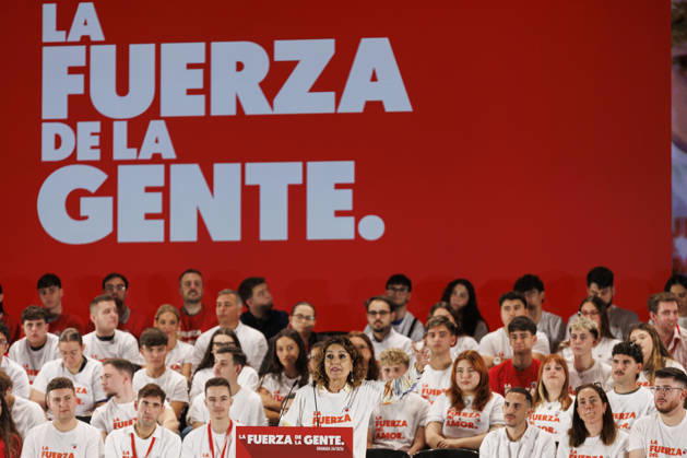 Sánchez heads his second pre-campaign event in Andalusia, this time in Granada. Photo of the PSOE’s deputy secretary-general and secretary-general of the PSOE in Andalusia, María Jesús Montero, at a pre-campaign event at the Granada Convention and Exhibition Center October 24 in Granada, Andalusia, Spain The event was also attended by the Secretary-General of the PSOE and Prime Minister, Pedro Sánchez, as well as the Secretary-General of the PSOE in Granada and the party’s Senate candidate for that province, Pedro Fernández October 24, 2026 Álex Cá Granada, Granada, Spain  Copyright: xÃlexxCamarax 7866149