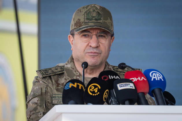 Best International Military Drone Team Competition in Ankara ANKARA, TURKIYE - OCTOBER 24: Chief of the General Staff of Turkiye, Selcuk Bayraktaroglu gives a speech during the Best International Military Drone Team Competition (BIMDTC-2026), organized by the Turkish Land Forces Command, at Martyr Army Pilot First Lieutenant Gurcan Ulucan Square in Sincan Temelli, in Ankara, Turkiye on October 24, 2026. Ahmet Serdar Eser Anadolu Ankara Turkey. Editorial use only. Please get in touch for any other usage.  Copyright: x2026xAnadoluxAhmetxSerdarxEserx