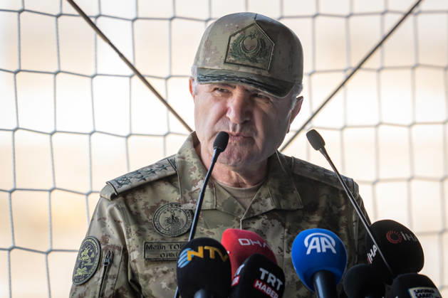 Best International Military Drone Team Competition in Ankara ANKARA, TURKIYE - OCTOBER 24: Commander of the Turkish Land Forces, General Metin Tokel gives a speech during the Best International Military Drone Team Competition (BIMDTC-2026), organized by the Turkish Land Forces Command, at Martyr Army Pilot First Lieutenant Gurcan Ulucan Square in Sincan Temelli, in Ankara, Turkiye on October 24, 2026. Ahmet Serdar Eser Anadolu Ankara Turkey. Editorial use only. Please get in touch for any other usage.  Copyright: x2026xAnadoluxAhmetxSerdarxEserx