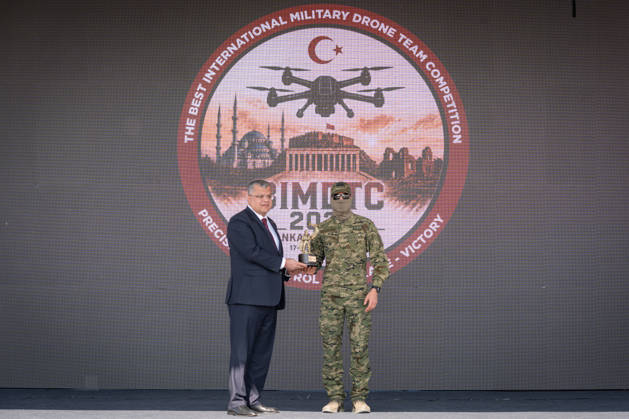 Best International Military Drone Team Competition in Ankara ANKARA, TURKIYE - OCTOBER 24: Award ceremony takes place on the distinguished observer day of the Best International Military Drone Team Competition (BIMDTC-2026), organized by the Turkish Land Forces Command, at Martyr Army Pilot First Lieutenant Gurcan Ulucan Square in Sincan Temelli, in Ankara, Turkiye on October 24, 2026. Ahmet Serdar Eser Anadolu Ankara Turkey. Editorial use only. Please get in touch for any other usage.  Copyright: x2026xAnadoluxAhmetxSerdarxEserx
