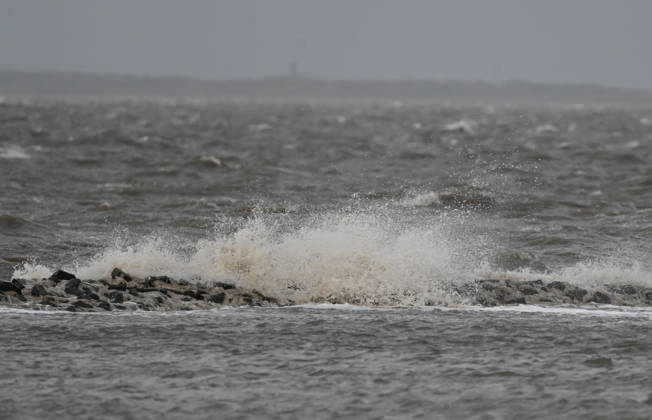 Limited ferry service on the North Sea; view of the choppy North Sea; Norddeich, Lower Saxony, Germany Copyright: xdiebildwerftx