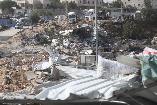 Palestinian Commercial Properties Damaged During Israeli Military Operation in Hebron A view shows damage to Palestinian commercial properties near a checkpoint where a shooting attack took place in the West Bank city of Hebron, on October 24, 2026. The damage occurred during an Israeli military operation launched in the area following the attack. Photo by Mamoun Wazwaz apaimages Hebron West Bank Palestinian Territory 241026_Hebron_MW_04(8) Copyright: xapaimagesxMamounxWazwazx xapaimagesx