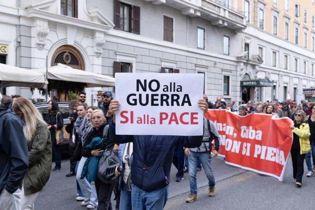 IPA90113072 - Italy Out of the War Rally in Rome  Copyright: xMatteoxNardonex xMatteoxNardonex IPA90113072