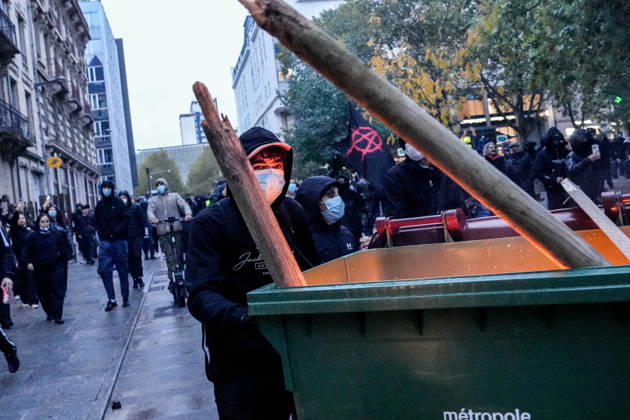 Police intervene in demonstrators amid ongoing protests in Nancy NANCY, FRANCE - OCTOBER 24: Police clash with protesters with water cannons and tear gas during a demonstration amid ongoing social and political tensions in Nancy, France, on October 24, 2026. Muhammed Said Tako Anadolu Nancy France. Editorial use only. Please get in touch for any other usage.  Copyright: x2026xAnadoluxMuhammedxSaidxTakox