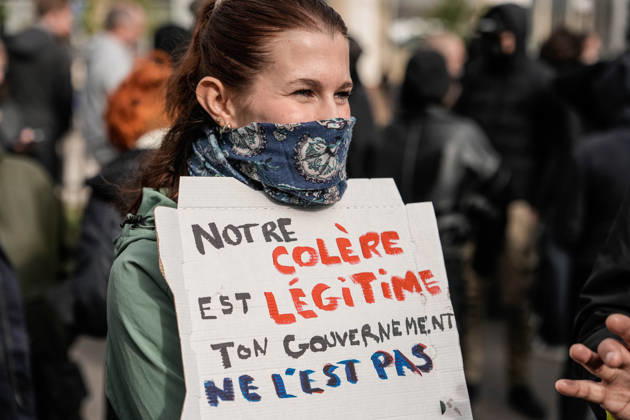 Police intervene in demonstrators amid ongoing protests in Nancy NANCY, FRANCE - OCTOBER 24: Protesters holding banners gather as police take security measures during a demonstration amid ongoing social and political tensions in Nancy, France, on October 24, 2026. Muhammed Said Tako Anadolu Nancy France. Editorial use only. Please get in touch for any other usage.  Copyright: x2026xAnadoluxMuhammedxSaidxTakox