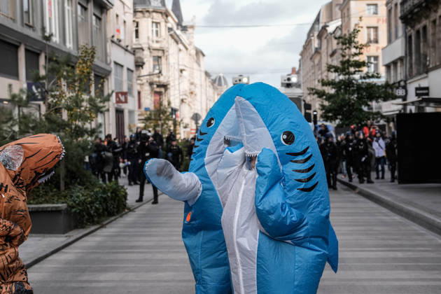 Police intervene in demonstrators amid ongoing protests in Nancy NANCY, FRANCE - OCTOBER 24: Protesters holding banners gather as police take security measures during a demonstration amid ongoing social and political tensions in Nancy, France, on October 24, 2026. Muhammed Said Tako Anadolu Nancy France. Editorial use only. Please get in touch for any other usage.  Copyright: x2026xAnadoluxMuhammedxSaidxTakox