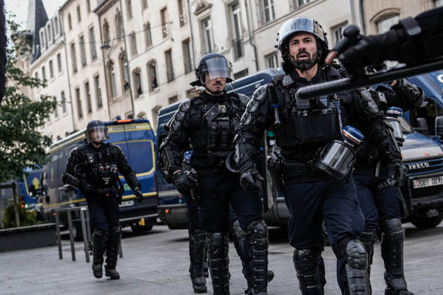 Police intervene in demonstrators amid ongoing protests in Nancy NANCY, FRANCE - OCTOBER 24: Protesters holding banners gather as police take security measures during a demonstration amid ongoing social and political tensions in Nancy, France, on October 24, 2026. Muhammed Said Tako Anadolu Nancy France. Editorial use only. Please get in touch for any other usage.  Copyright: x2026xAnadoluxMuhammedxSaidxTakox