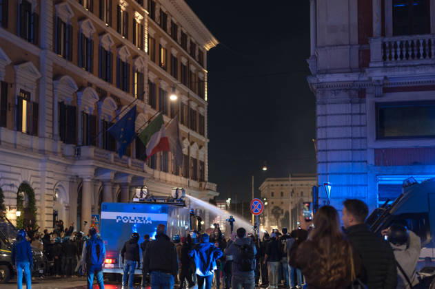 IPA90132194 - October 24, 2026: Demonstration in Rome organized by the October 17 Movement. P.S.: The photo may be used provided that the context in which it was taken is respected and that there is no intent to defame or disparage the individuals depicted.  Copyright: xStefanoxRonchinix xStefanoxxRonchinix IPA90132194