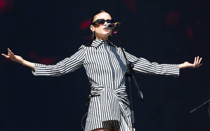 October 24, 2026, Tijuana, Baja California, Mexico: Argentine singer OLIVIA WALD performs with arms outstretched on stage during the Tecate Peninsula 2026 music festival at Explanada Estadio Caliente in Tijuana, Baja California, Mexico, October 24, 2026. Tijuana Mexico - ZUMAm311 20261024_zip_m311_003 Copyright: xAlbertoxMartinezx