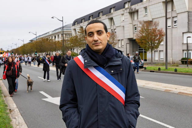 Politics at Demonstration Against French Far-Right Party RN - Orleans Ali Rabeh attends a rally against racism, fascism and imperialism held in Orléans, Loiret, France on October 24, 2026, in opposition to the National Rally congress. Photo by Pascal Avenet ABACAPRESS.COM Orleans France  Copyright: xAvenetxPascal ABACAx