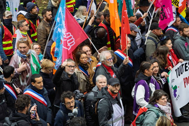 Politics at Demonstration Against French Far-Right Party RN - Orleans Olivier Faure attends a rally against racism, fascism and imperialism held in Orléans, Loiret, France on October 24, 2026, in opposition to the National Rally congress. Photo by Pascal Avenet ABACAPRESS.COM Orleans France  Copyright: xAvenetxPascal ABACAx