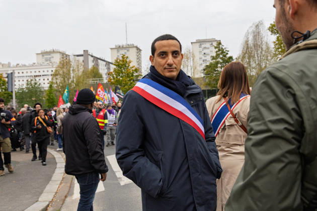 Politics at Demonstration Against French Far-Right Party RN - Orleans Ali Rabeh attends a rally against racism, fascism and imperialism held in Orléans, Loiret, France on October 24, 2026, in opposition to the National Rally congress. Photo by Pascal Avenet ABACAPRESS.COM Orleans France  Copyright: xAvenetxPascal ABACAx
