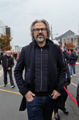 Politics at Demonstration Against French Far-Right Party RN - Orleans Aymeric Caron attends a rally against racism, fascism and imperialism held in Orléans, Loiret, France on October 24, 2026, in opposition to the National Rally congress. Photo by Pascal Avenet ABACAPRESS.COM Orleans France  Copyright: xAvenetxPascal ABACAx