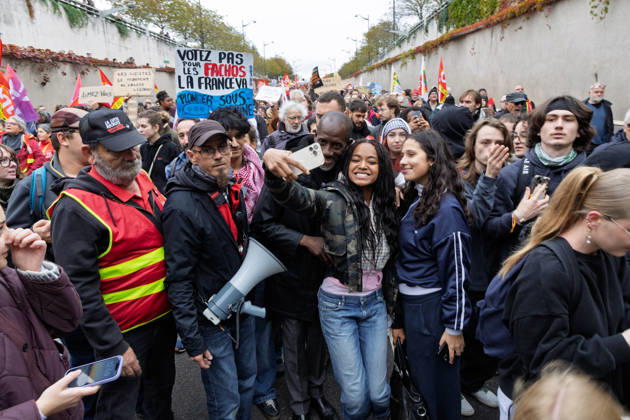Politics at Demonstration Against French Far-Right Party RN - Orleans Bally Bagayoko (LFI) attends a rally against racism, fascism and imperialism held in Orléans, Loiret, France on October 24, 2026, in opposition to the National Rally congress. Photo by Pascal Avenet ABACAPRESS.COM Orleans France  Copyright: xAvenetxPascal ABACAx