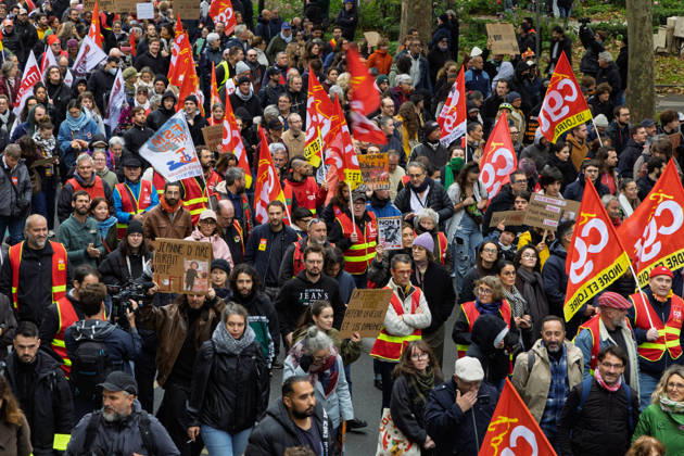 Demonstration Against French Far-Right Party RN - Orleans Rally against racism, fascism, and imperialism in Orléans, Loiret, France on October 24, 2026, held alongside the National Rally (RN) congress. Photo by Pascal Avenet ABACAPRESS.COM Orleans France  Copyright: xAvenetxPascal ABACAx
