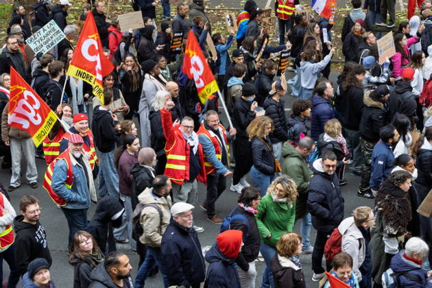 Demonstration Against French Far-Right Party RN - Orleans Rally against racism, fascism, and imperialism in Orléans, Loiret, France on October 24, 2026, held alongside the National Rally (RN) congress. Photo by Pascal Avenet ABACAPRESS.COM Orleans France  Copyright: xAvenetxPascal ABACAx