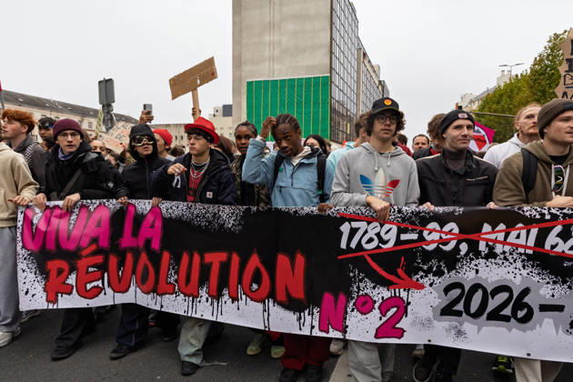 Demonstration Against French Far-Right Party RN - Orleans Rally against racism, fascism, and imperialism in Orléans, Loiret, France on October 24, 2026, held alongside the National Rally (RN) congress. Photo by Pascal Avenet ABACAPRESS.COM Orleans France  Copyright: xAvenetxPascal ABACAx