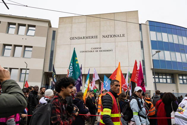 Demonstration Against French Far-Right Party RN - Orleans Rally against racism, fascism, and imperialism in Orléans, Loiret, France on October 24, 2026, held alongside the National Rally (RN) congress. Photo by Pascal Avenet ABACAPRESS.COM Orleans France  Copyright: xAvenetxPascal ABACAx