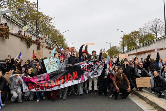 Demonstration Against French Far-Right Party RN - Orleans Rally against racism, fascism, and imperialism in Orléans, Loiret, France on October 24, 2026, held alongside the National Rally (RN) congress. Photo by Pascal Avenet ABACAPRESS.COM Orleans France  Copyright: xAvenetxPascal ABACAx