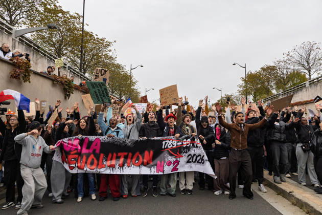 Demonstration Against French Far-Right Party RN - Orleans Rally against racism, fascism, and imperialism in Orléans, Loiret, France on October 24, 2026, held alongside the National Rally (RN) congress. Photo by Pascal Avenet ABACAPRESS.COM Orleans France  Copyright: xAvenetxPascal ABACAx