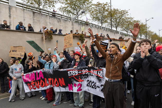 Demonstration Against French Far-Right Party RN - Orleans Rally against racism, fascism, and imperialism in Orléans, Loiret, France on October 24, 2026, held alongside the National Rally (RN) congress. Photo by Pascal Avenet ABACAPRESS.COM Orleans France  Copyright: xAvenetxPascal ABACAx