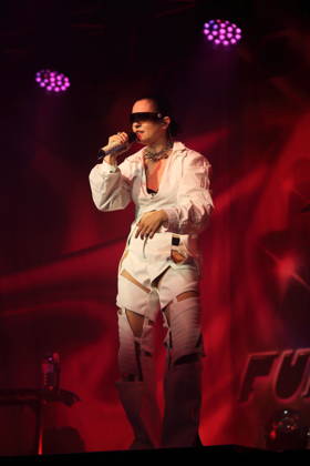 Vanessa Loibl, also known as Fuffifufzich, at a concert at the Waschhaus in Potsdam, October 24, 2026 Fuffifufzich Concert Potsdam
