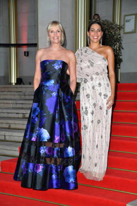 Melanie Marschke and Amy Mussul at the 2026 Leipzig Opera Ball at the Leipzig Opera on October 24, 2026