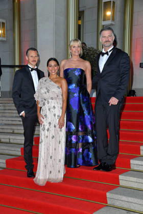 Johannes Hendrik Langer, Amy Mussul, Melanie Marschke, and Simon Böer at the 2026 Leipzig Opera Ball at the Leipzig Opera on October 24, 2026