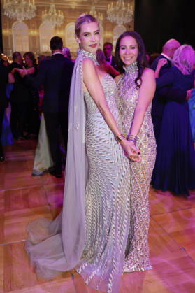 Verena Kerth with a guest at the 31st Leipzig Opera Ball 2026 at the Leipzig Opera, Leipzig, October 24, 2026 Foto:xR.xStoffelsx xFuturexImagex opernball2026_6100