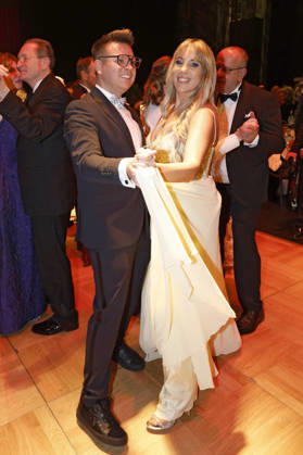 Dominik Ledea and Annemarie Eilfeld at the 31st Leipzig Opera Ball 2026 at the Leipzig Opera, Leipzig, October 24, 2026 Foto:xR.xStoffelsx xFuturexImagex opernball2026_6087