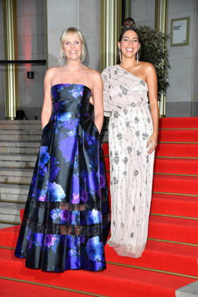 Melanie Marschke and Amy Mussul at the 2026 Leipzig Opera Ball at the Leipzig Opera on October 24, 2026