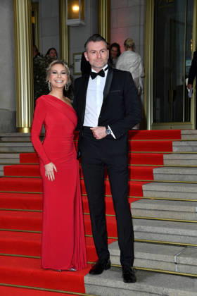 Susanne Klehn with her boyfriend Michael Heinz at the 2026 Leipzig Opera Ball at the Leipzig Opera on October 24, 2026
