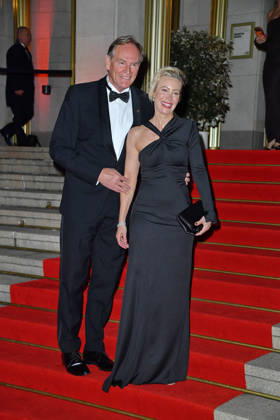 Burkhard Jung with his wife, Ayleena Jung, at the 2026 Leipzig Opera Ball at the Leipzig Opera on October 24, 2026