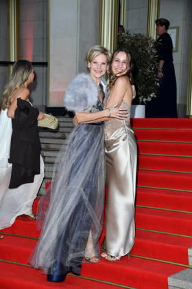 Andrea Kathrin Loewig with her daughter Josephine Emilia Loewig at the 2026 Leipzig Opera Ball at the Leipzig Opera on October 24, 2026