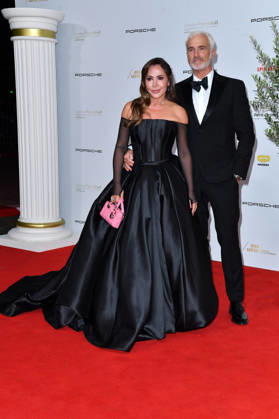 Simone Thomalla and Rene Marchand at the 2026 Leipzig Opera Ball at the Leipzig Opera on October 24, 2026