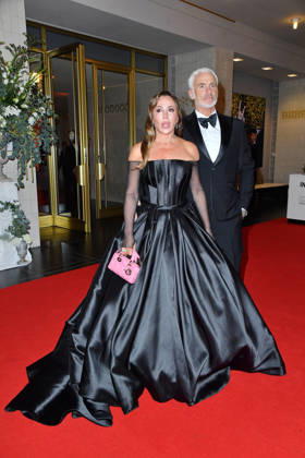 Simone Thomalla and Rene Marchand at the 2026 Leipzig Opera Ball at the Leipzig Opera on October 24, 2026
