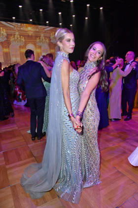 Verena Kerth and Vicky Keuler at the 2026 Leipzig Opera Ball at the Leipzig Opera on October 24, 2026